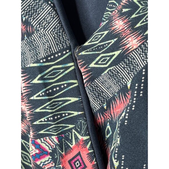 One Clothing Women’s Small Boho Romper Blue Pink Aztec Print Sleeveless Summer - Picture 7 of 9